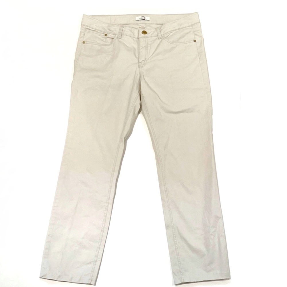 Womens Mexx Metropolitan Beige Capri Pants Size 8 38 Cotton Summer Khaki Cropped